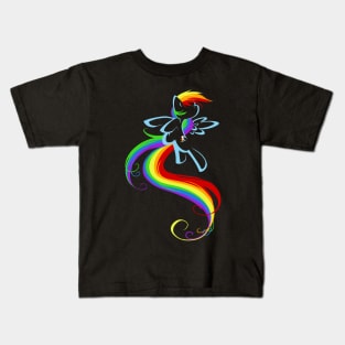 Flowing Rainbow Kids T-Shirt